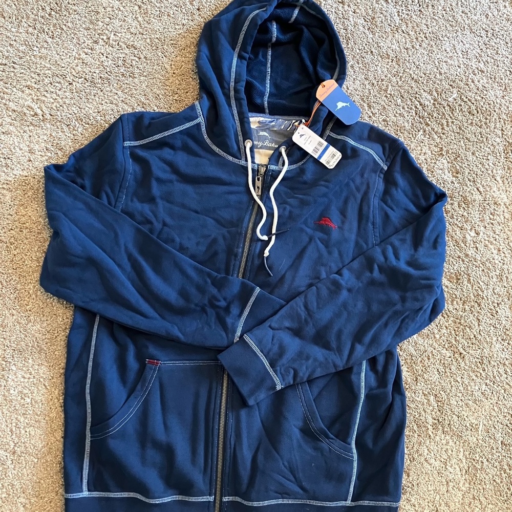 NWT Tommy Bahama Shore Crest Full Zip Hoodie